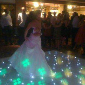 white Starlit LED dance floor
