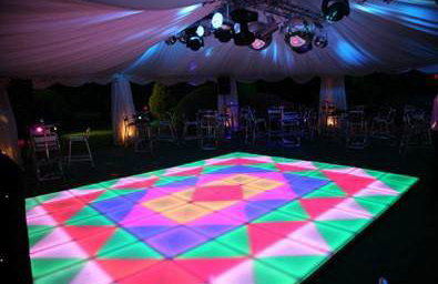 Retro LED underlit dance floor