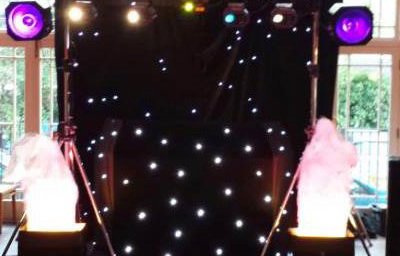 Black Gold Disco Rig with laser and flame lights