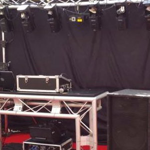 Black Gold Disco Rig with laser and scanners 1