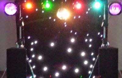 Black Gold Disco Rig with mirrorball