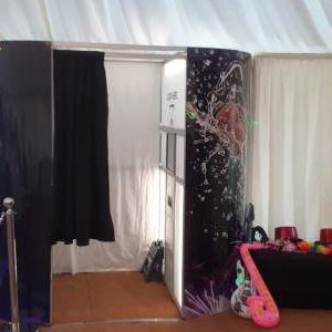 Blue-purple Champagne themed Photo Booth 1