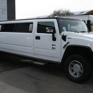 White Hummer H2 (Up to 16)