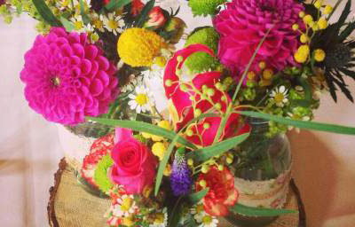 Jam Jar Flower Centrepiece