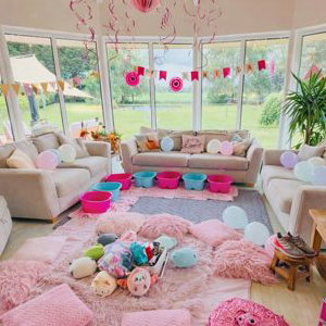 a cosy corner set up