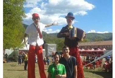 Stilt Walking Duo
