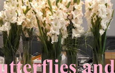 pale pink tall vases