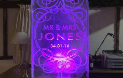 Wedding Tablet Vodka Luge