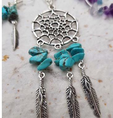 Gemstone Dream catcher jewellery
