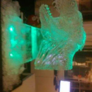 T- Rex Ice Carving Birthday 