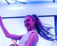 Bollywood dancers with LED wings