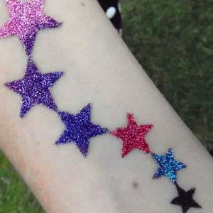 Star Glitter Tattoo
