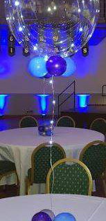 Aqua purple and blue with lights