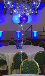 Aqua purple and blue with lights