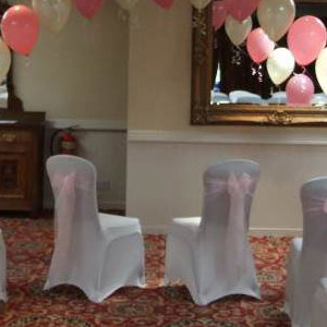 Marriage arch rose pink ivory