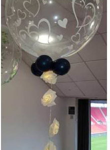 Heart bubble with rose lights 1