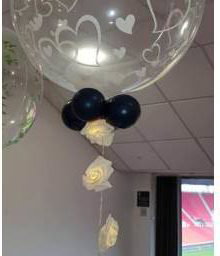 Heart bubble with rose lights 1