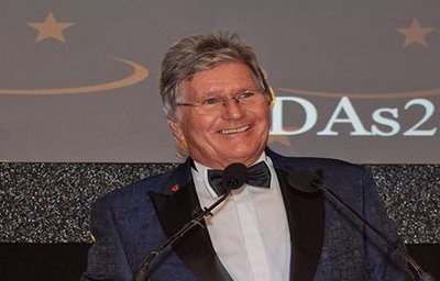 Hosting the LADAs (Laundry & Dry Cleaning) Awards at Mercedes Benz World, Reigate, Surrey, 2022.