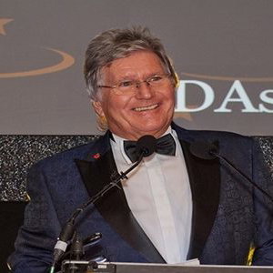 Hosting the LADAs (Laundry & Dry Cleaning) Awards at Mercedes Benz World, Reigate, Surrey, 2022.