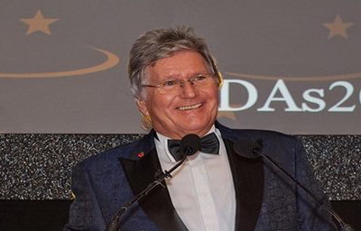 Hosting the LADAs (Laundry & Dry Cleaning) Awards at Mercedes Benz World, Reigate, Surrey, 2022.