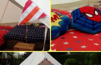 boys sleepover tent hire