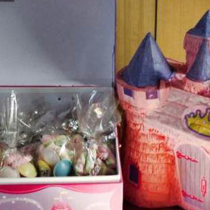Pinata and Sweetie Cones in Treasure Chest