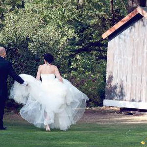 A Quiet Moment for the Bride and Groom