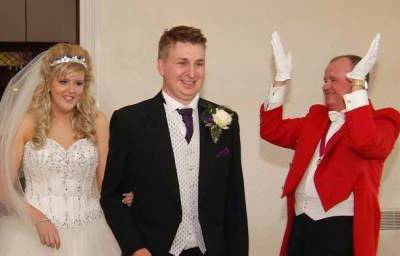 The Bride and Groom Enter Their Wedding Breakfast to Great Applause