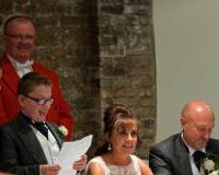 11 Yr Old Son of the Bride Does a Great Speech for His Mum  #Wedding Toastmaster