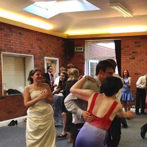At a wedding 