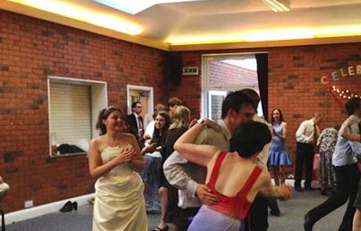 At a wedding
