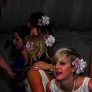 Bridesmaids dancing
