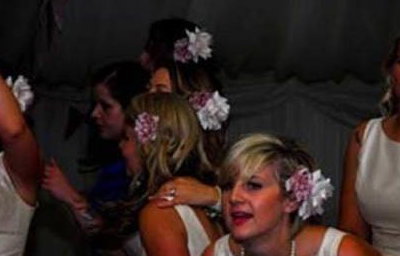 Bridesmaids dancing