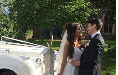 Silver Cloud Rolls Royce wedding car