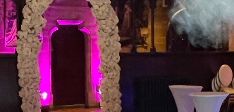 peckforton intelligent movers, uplighters, ceiling wash, DJ booth