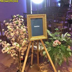 Unique Mini Magic Mirror set up for wedding