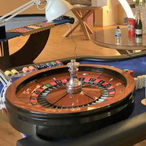 Roulette and Blackjack wedding casino