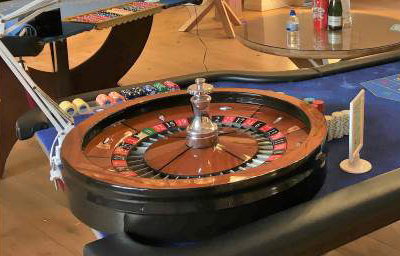Roulette and Blackjack wedding casino