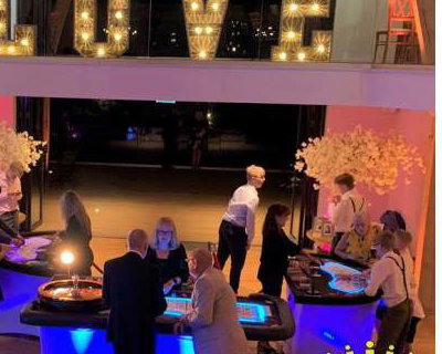 LED tables Las Vegas theme