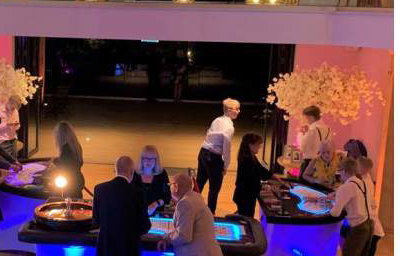 LED tables Las Vegas theme