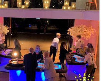 LED tables Las Vegas theme