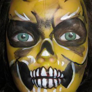 Wolfe Zombie Facepainting