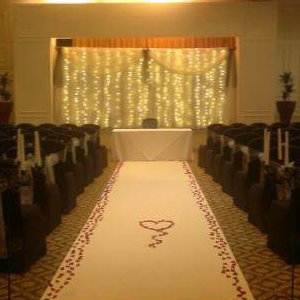 Starlight Backdrop With Aisle Carpet