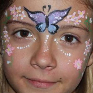 Girly Face Painting