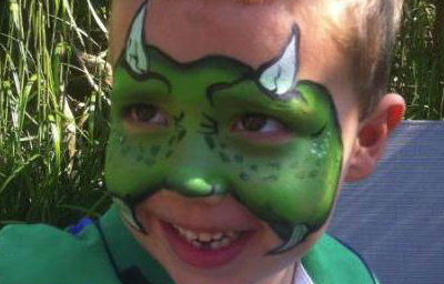 Dinasour Face Painting