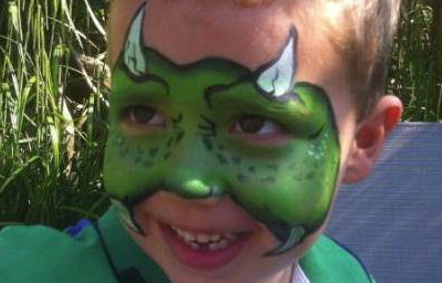 Dinasour Face Painting