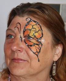 Autumn Butterfly Face Painting
