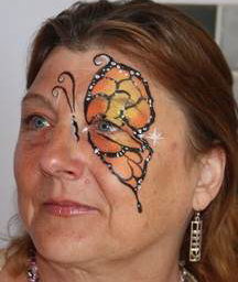 Autumn Butterfly Face Painting