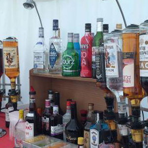 back bar set-up