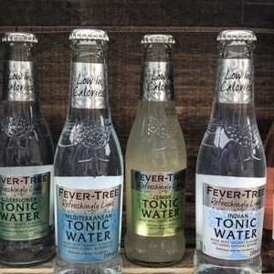 Fever-tree selection for Scottish Craft gin bar